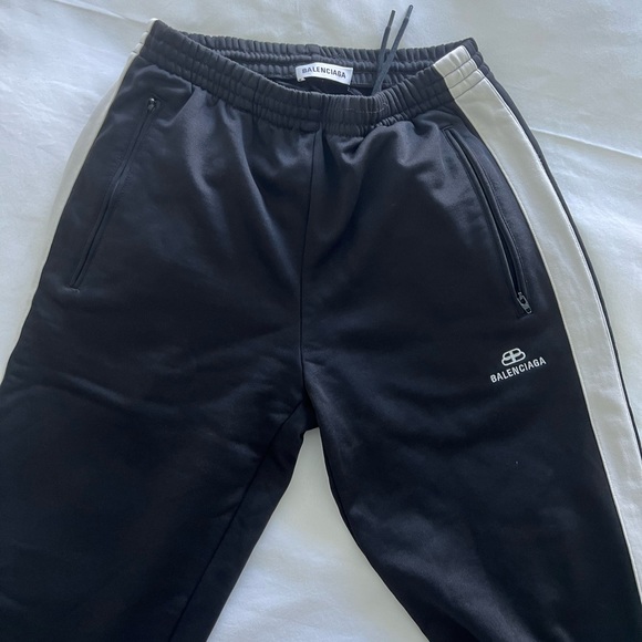 Authentic Balenciaga cotton blend jersey track pants - Picture 3 of 4